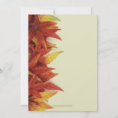 Fall Leaves l Autumn Wedding Invitation Kaart (Achterkant)