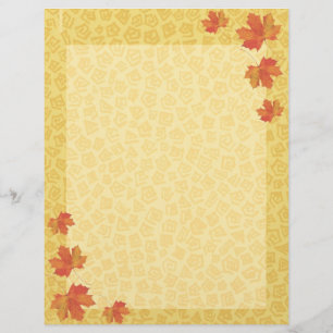 Fall Leaves Letterhead