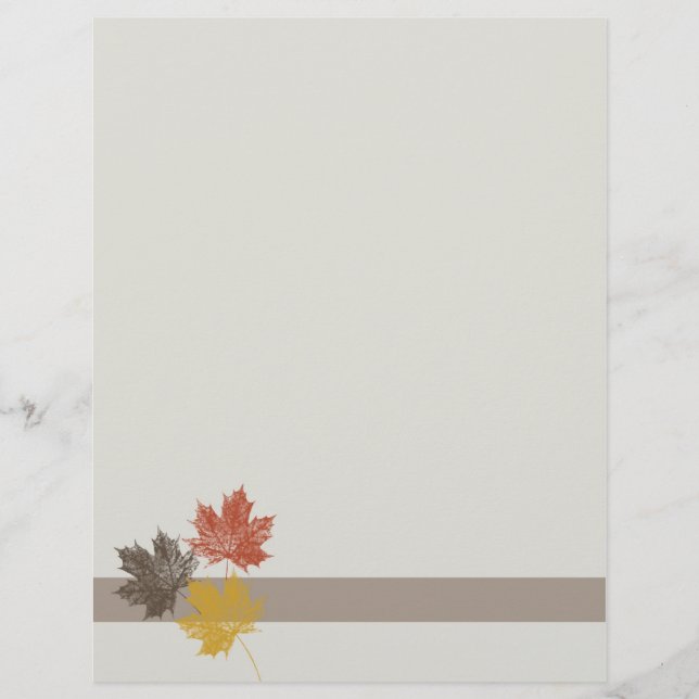 Fall Leaves Letterhead (Voorkant)