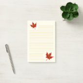 Fall Leaves Lined Post-it® Notes (Kantoor)