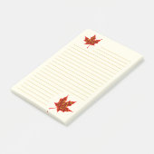 Fall Leaves Lined Post-it® Notes (Schuin)