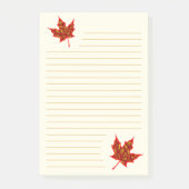 Fall Leaves Lined Post-it® Notes (Voorkant)