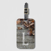 Fall Leaves met sneeuw iPhone / iPad hoesje Bagagelabel (Voorkant (verticaal))