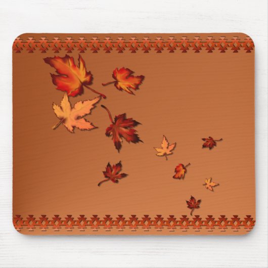 Fall Leaves Mousepad Muismat (Voorkant)