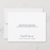 Fall Leaves | Navy Blue We zijn dankbaar voor jull Bedankkaart (Achterkant)