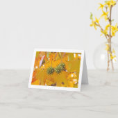 "FALL LEAVES" NOTECARD (FOTO) KAART (Gele Bloem)