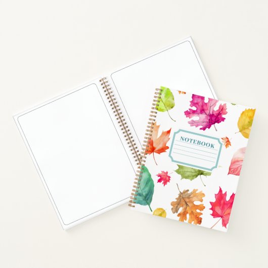 Fall Leaves Notitieboek (Binnen)