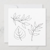 Fall Leaves Outline Kaarten met Dagboek (Voorkant)