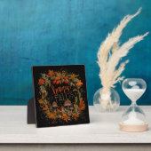 Fall Leaves Paddestoel  Happy Herfst Fotoplaat (Insitu)