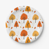 Fall Leaves Paper-Borden Papieren Bordje (Voorkant)