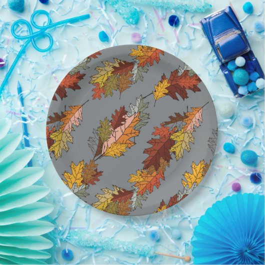 Fall Leaves Papieren Bordje (Feest)