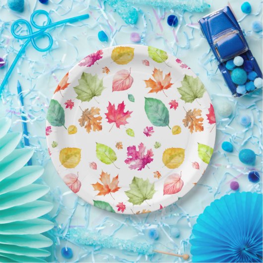 Fall Leaves Papieren Bordje (Feest)