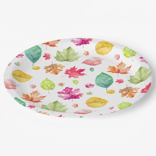 Fall Leaves Papieren Bordje (Gekanteld)