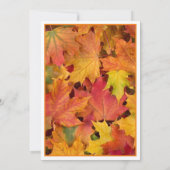 Fall Leaves personaliseer de uitnodiging voor brui (Achterkant)