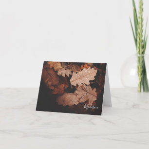 Fall Leaves Personalized Note Card Notitiekaartje