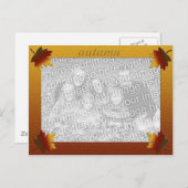 Fall Leaves Photo Template Briefkaart (Voorkant / Achterkant)