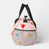 Fall Leaves Pink Pattern Duffel Bag Plunjezak (Rechts)