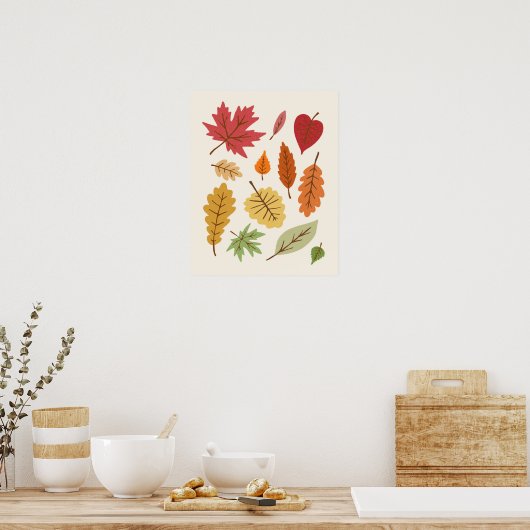Fall Leaves Poster (Keuken)