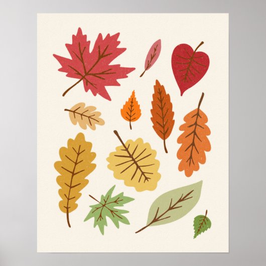 Fall Leaves Poster (Voorkant)