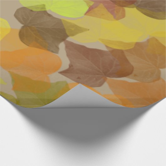 Fall Leaves Print Cadeaupapier (Hoek)