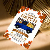 Fall Leaves Pumpkin Patch  Blue Truck Flyer