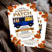 Fall Leaves Pumpkin Patch  Blue Truck Flyer