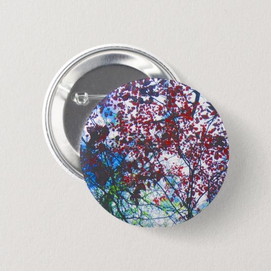 Fall Leaves Ronde Button 5,7 Cm (Voorkant /achterkant)