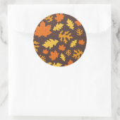 Fall Leaves Ronde Sticker (Tas)