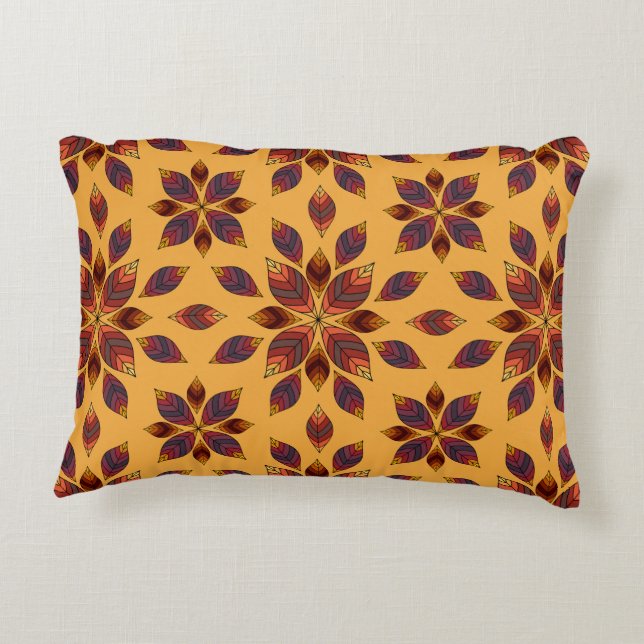 Fall Leaves Rosette Accent Kussen (Achterkant)