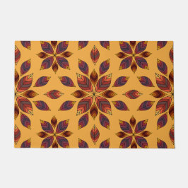 Fall Leaves Rosette Deurmat