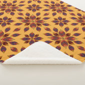 Fall Leaves Rosette Sherpa Deken (3/4)