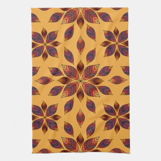 Fall Leaves Rosette Theedoek (Verticaal)