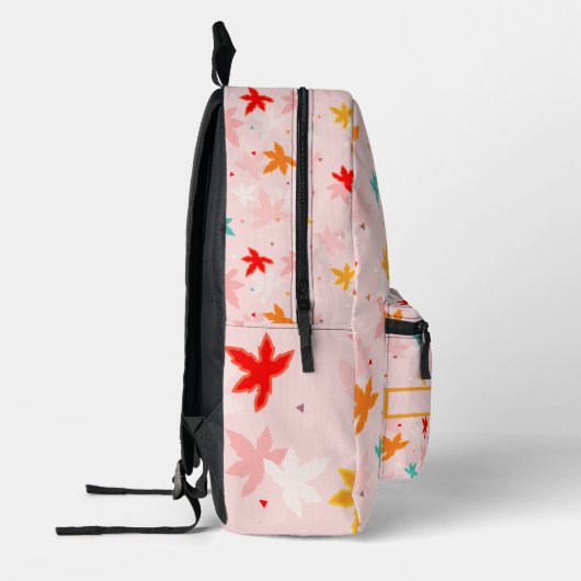 Fall Leaves Roze Patroon Rugzak (Links)