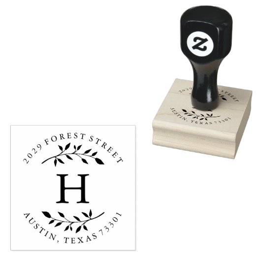 Fall Leaves Rubberstempel (Gestempeld)