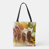 Fall Leaves Rust Gold Salie Kleuren Tote Bag (Achterkant)