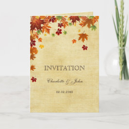 Fall Leaves Rustic Wedding