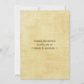 Fall Leaves Rustic Wedding Kaart (Achterkant)