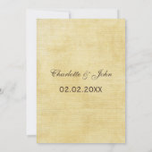 Fall Leaves Rustic Wedding Save The Date (Achterkant)