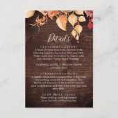 Fall Leaves | Rustige Kaart met houtafsluiting (Voorkant)