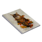 Fall Leaves Somali Cat Notitieboek (Rechterzijde)