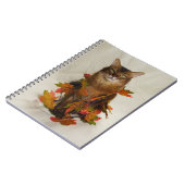Fall Leaves Somali Cat Notitieboek (Linkerzijde)