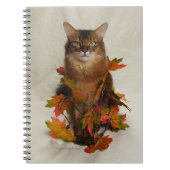 Fall Leaves Somali Cat Notitieboek (Voorkant)