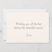 Fall Leaves & Squirrel Happy Autumn Greetings Kaart (Achterkant)