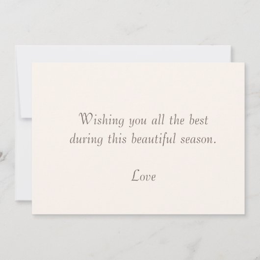 Fall Leaves & Squirrel Happy Autumn Greetings Kaart (Achterkant)