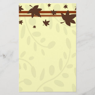 Fall Leaves Stationery Briefpapier