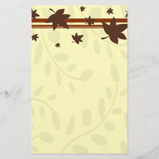 Fall Leaves Stationery Briefpapier (Voorkant)