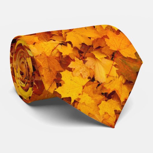 Fall Leaves Stropdas (Opgerold)