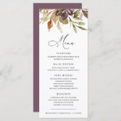 Fall Leaves Succulent Thanksgiving Friendsgiving Menu (Voorkant / Achterkant)