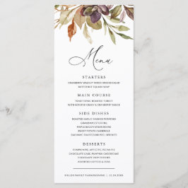 Fall Leaves Succulent Thanksgiving Friendsgiving Menu