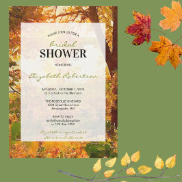 Fall Leaves & Sunshine Vrijgezellenfeest Kaart